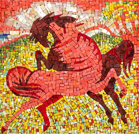 Aligi Sassu (1912-2000)  - I cavalli innamorati, 1971