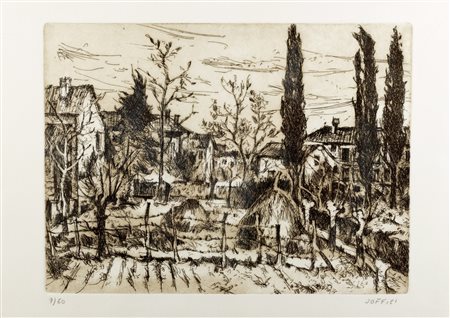 Ardengo Soffici (Rignano sull'Arno 1879-Vittoria Apuana 1964)  - Paesaggio