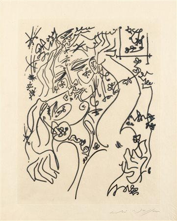 Andrè Masson (Balagny sur Oise 1896-Parigi 1987)  - Pour les Erophages, 1960