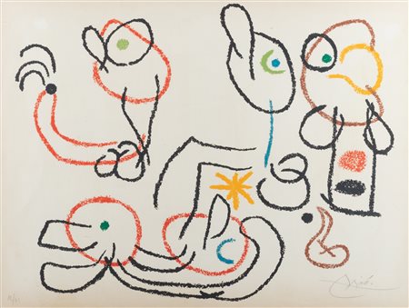 Joan Mirò (Barcellona 1893-Maiorca 1983)  - Ubu aux Baleares, 1971