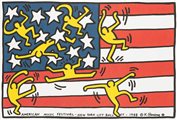 Keith Haring (Reading 1958-New York 1990)  - American music festival, 1988