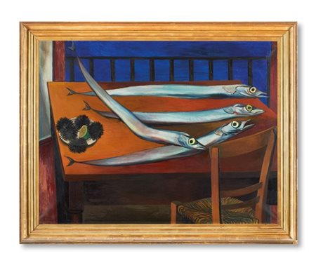 Renato Guttuso "Spadole e Ricci" 1950
olio su tela
cm 89x115,5
Firmato in basso