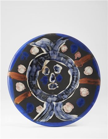 Pablo Picasso "Visage n. 30" 1963
terracotta dipinta parzialmente smaltata
diam.