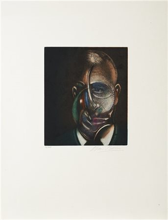 Francis Bacon "Portrait de Michel Leiris, from Requiem pour la Fin des Temps" 19
