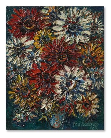 René Portocarrero "Flores" 1968
olio su tela
cm 50x39,5
Firmato e datato 68 in b