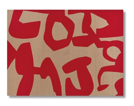 Carla Accardi "Movenze rosse" 2007
vinilico su tela
cm 60x80
Firmato, titolato e