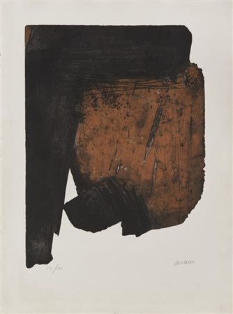 Pierre Soulages "Eau-forte XIV" 1961
acquaforte acquatinta a colori su carta Arc