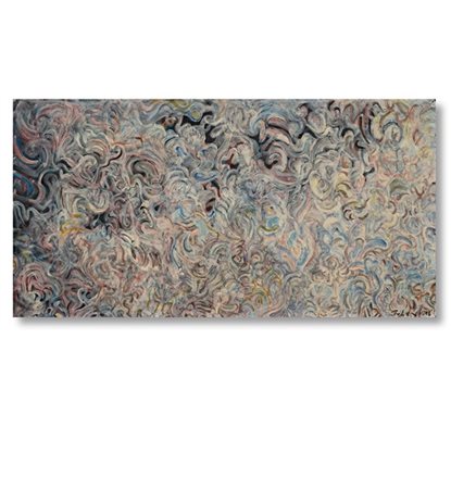 Mark Tobey "Senza titolo" 1953
tempera su carta riportata su tavola
cm 36x70,5
F