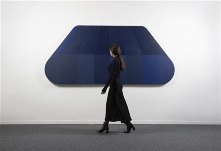 Rodolfo Aricò "Senza titolo" 1970 olio su tela applicata su tavola, dittico