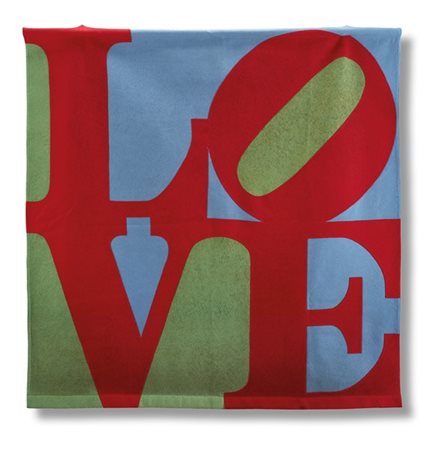 Robert Indiana "Love" (1966)
arazzo in feltro
cm 141x144,5
Firmato e numerato 18