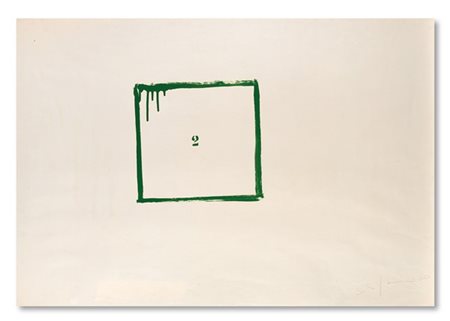 Mario Schifano "N. 2" 1960
smalto su carta
cm 69x100
Firmato e datato 60 in bass