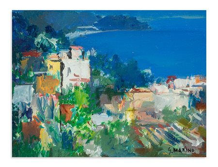 GIUSEPPE MARINO (1916-1975) -  Paesaggio di Bagnara, 1967