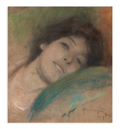 ARNALDO FERRAGUTI (1862-1925) - Senza Titolo, 1919