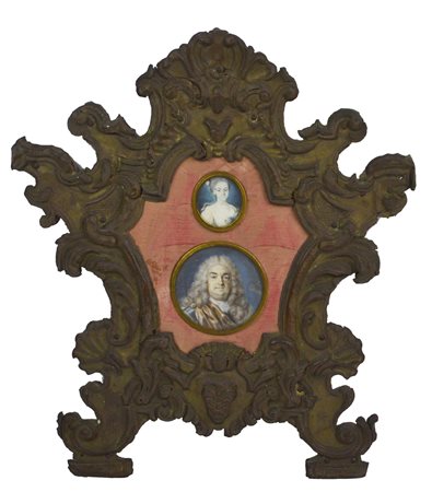 Scuola Italiana del XVIII secolo RITRATTO DI GENTILDONNA E RITRATTO DI...