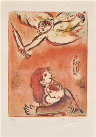 Marc Chagall (Ljosna, Balarus 1887 / Saint-Paul-de-Vence 1975) La vergine...
