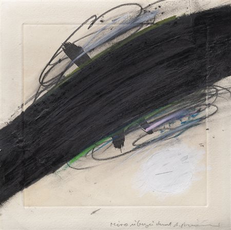 Anrulf Rainer (Baden 1929 ) Miro überzeichnet, 1964 ca.;Tecnica mista su...