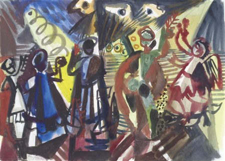 Eduard Bargheer (Finkenwerder 1901 - Blankensee 1979) Senza titolo,...