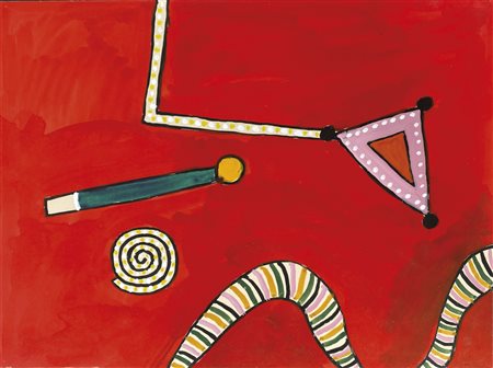 Alan Davie Prayer to Venus, 1974;Gouache su carta, 52 x 69 cm Firma Esp.:...