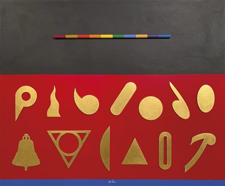 Lucio Del Pezzo (Neapel/Napoli 1933 – Mailand/Milano 2020 ) Sagome,...