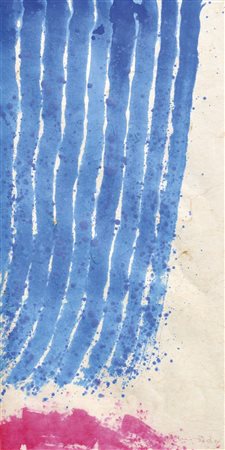 Hsiao Chin (* Shanghai 1935) Senza titolo;Acquerello, 67 x 34,5 cm, in...