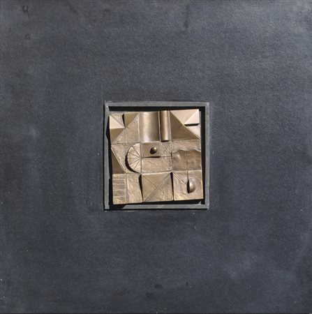 Dani Karavan (Tel Aviv 1930 - 2021) Scultura;Scultura Bronzo, 10 x 10 cm...