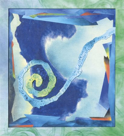 Marcello Jori (Meran/Merano 1951) Teatrino, 1982;Tecnica mista e collage su...