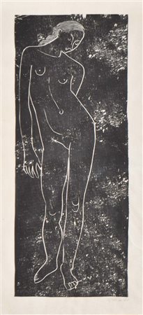 Gerhard Marks (Berlin/Berlino 1889 - Burgbrohl 1981) Ohne Titel;Xilografia su...