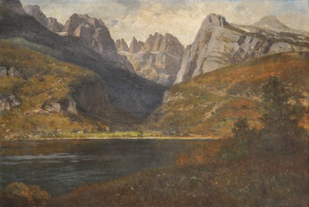 Josef Schoyerer (Berching 1844 – München/Monaco di Baviera 1923) Lago di...