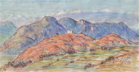 Hans Prünster (Riffian/Rifiano 1907 - Bozen/Bolzano 2005) Leuchtenburg presso...