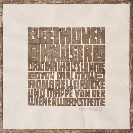 Carl Moll (Wien/Vienna 1861 /1945) Case Beethoven, 1902;12 xilografie a...