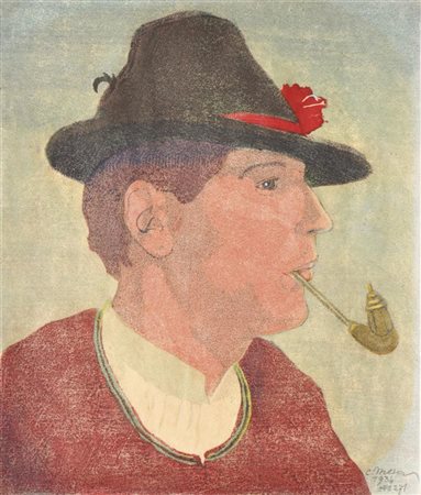 Carl Moser (Bozen/Bolzano 1873 - 1939) Contadino della Val Sarentino,...
