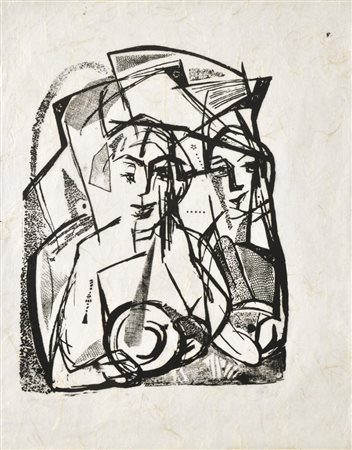 Hilde Goldschmidt (Leipzig/Lipsia 1897 Kitzbühel 1980) Autoritratto con la...