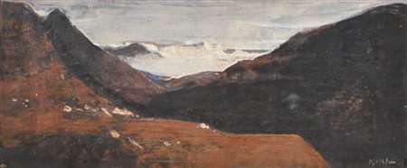 Karl Plattner (Mals/Malles 1919 - Mailand/ Milano 1986) Paesaggio in Val...