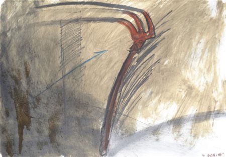 Giuseppe Debiasi (* Ala 1947) Senza titolo;Tecnica mista su carta, 35 x 51,5...