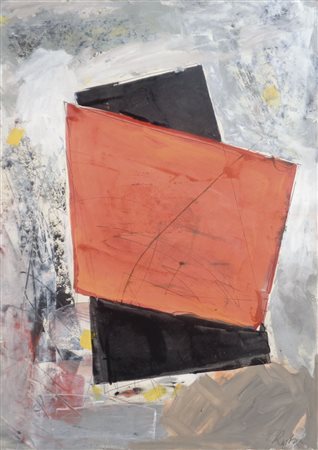 Arthur Kostner (* Bozen/Bolzano 1954) Senza titolo;Tecnica mista su carta, 70...