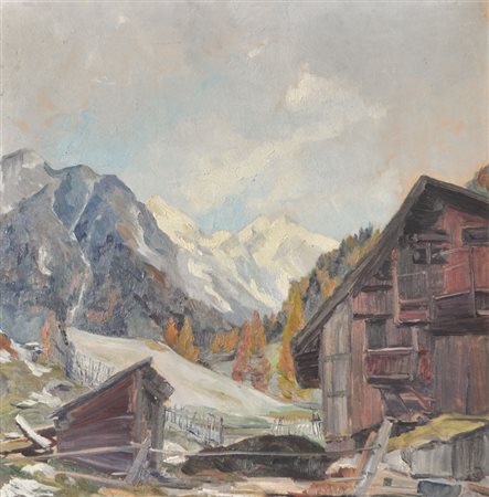 Karoline Hafner-Scholz (Wien/Vienna 1898 – 1984) Maso a Trins nella valle...