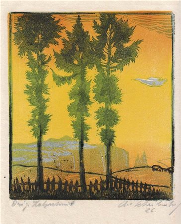 Arthur Scheibenhof (Pergine/Valsugana 1887 – Klingenthal 1963) Sciliar,...