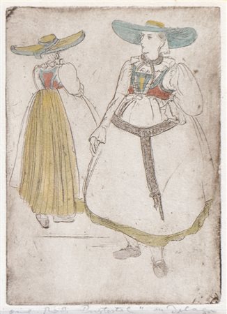 Maria Delago (St. Leonhard/S. Leonardo 1902 - Brixen/Bressanone 1979) Donna...