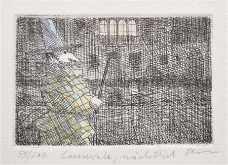 Paul Flora (Glurns/Glorenza 1922 – Innsbruck 2003) Carnevale,...