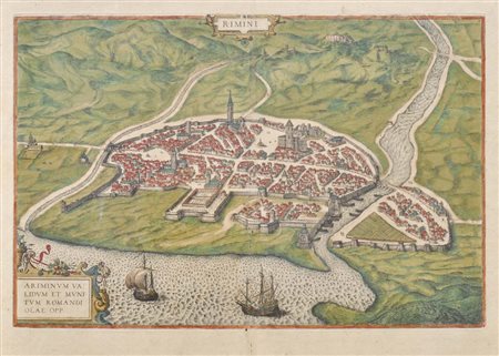 Georg Braun / Franz Hogenberg Rimini, 1580;da: Civitates orbis terrarvm,...