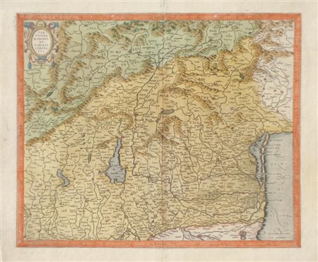Gerard Mercator Tarvisina Marchia et tirolis comitatus, 1595/1606;Incisione...