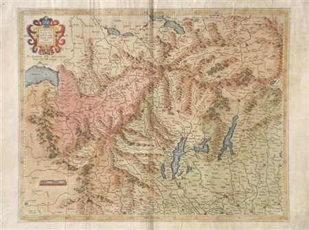 Gerard Mercator Lombardiae Alpetris Pars Occidentalis cum Valesia, ca....
