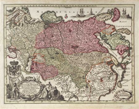 Matthäus Seutter Imperium Russiae magna ..., 1730 ca.;Incisione in rame col....