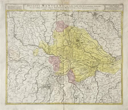 Erben/Eredi Homann (Heredes Homannianos) Ducatus Mantuani, eus sedis belli...