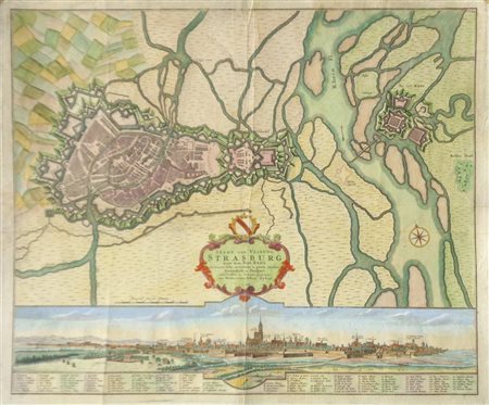 Erben/Eredi Homann (Heredes Homannianos) Stadt und Vestung Strasburg samt der...