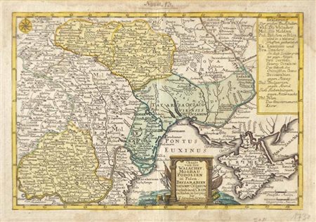 J. G. Schreibers Charte von der Walachey Moldau Podolien in Polen, ca....