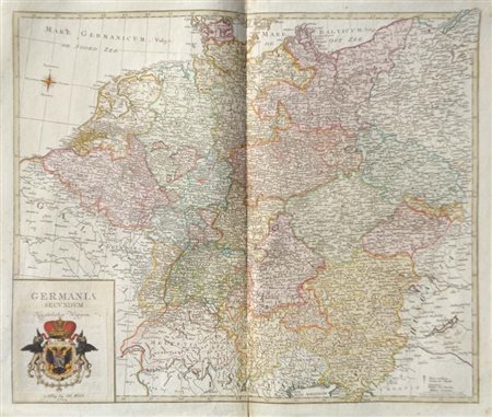 Johann Walch Germania secundum Kaiserliches Wappen, 1770 ca.;Incisione in...