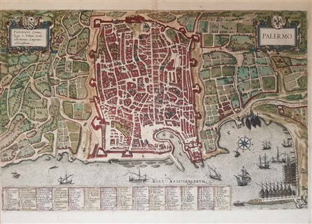 Georg Braun / Franz Hogenberg Palermo, 1580 ca;aus: Civitates orbis terrarvm,...