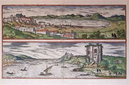 Georg Braun / Franz Hogenberg Puteoli Baiae, 1580 ca;da: Civitates orbis...