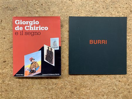 MONOGRAFIE DI ARTE GRAFICA (ALBERTO BURRI E GIORGIO DE CHIRICO)  - Lotto unico di 2 cataloghi